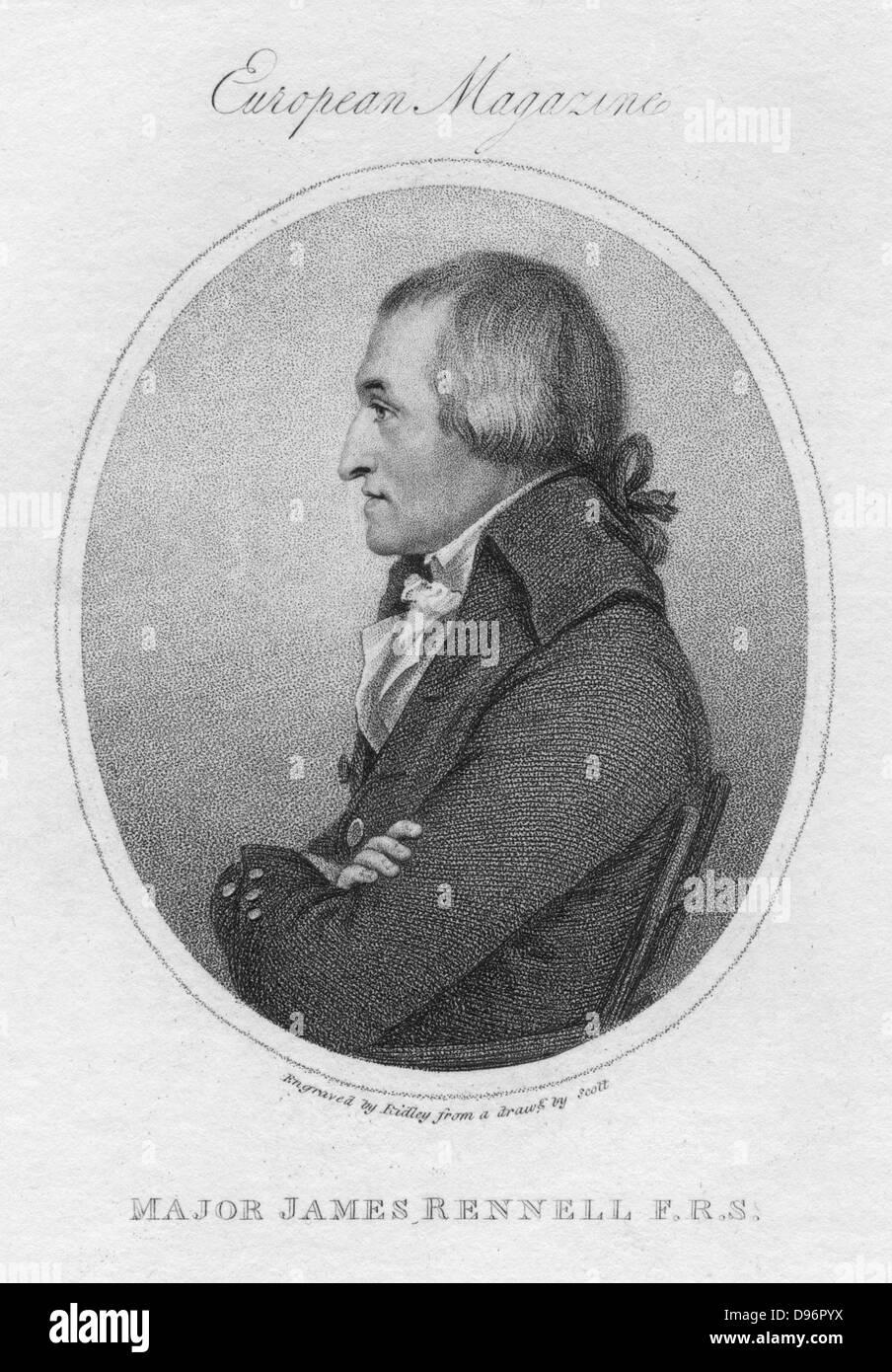 James Rennell (1742-1839), britischer Geograph. Rennell war der erste ...