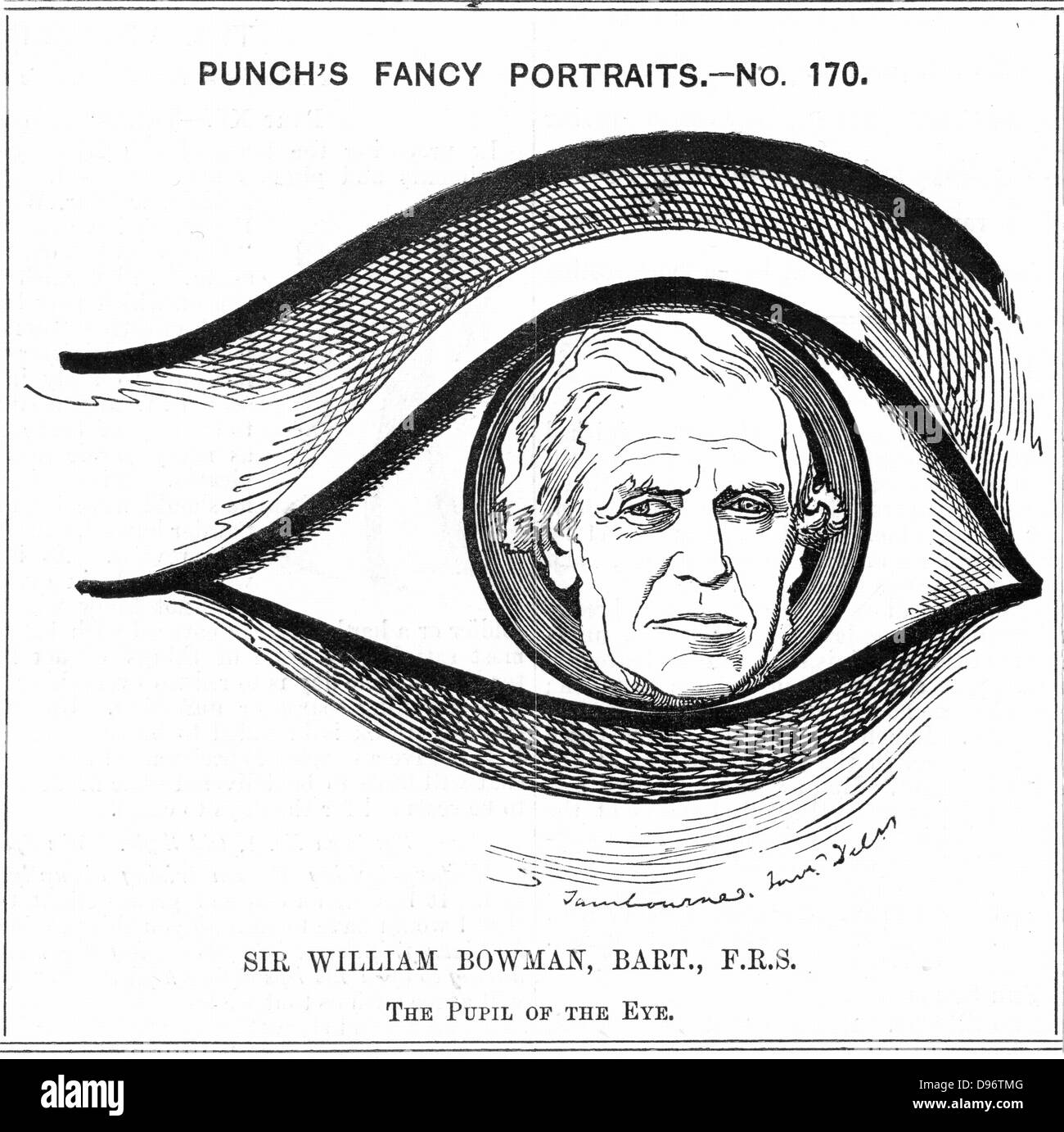 William Bowman (1816-1892), englischer Anatom, Chirurg und Augenarzt wurde in Nantwich, Cheshire geboren. Nach fünf Jahren bei Stockfoto