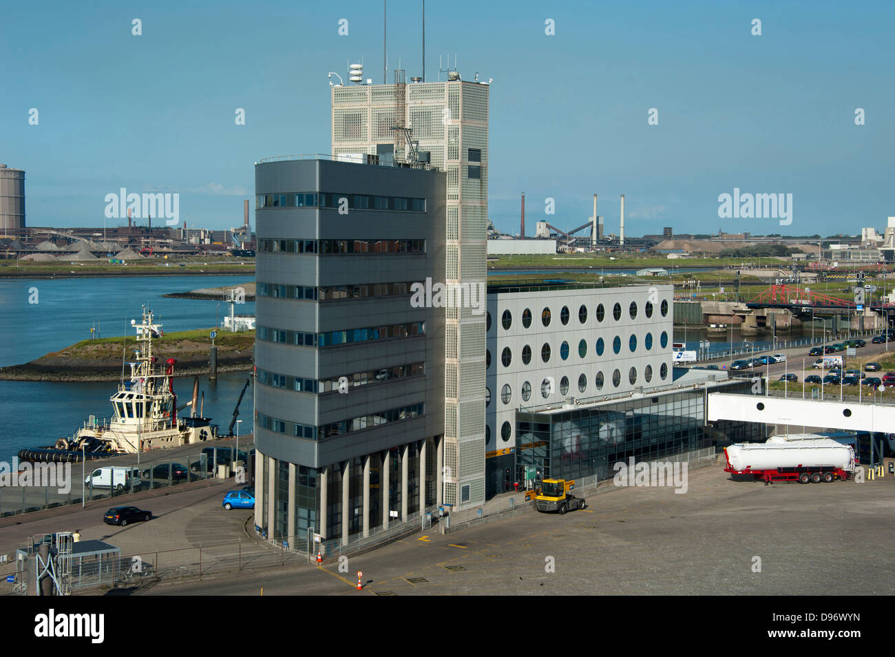 Hafen von IJmuiden, Amsterdam, Niederlande, Europa, Hafen, Hafen, IJmuiden, Amsterdam, Niederlande, Europa Stockfoto