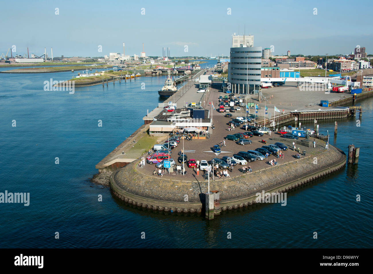 Hafen von IJmuiden, Amsterdam, Niederlande, Europa, Hafen, Hafen, IJmuiden, Amsterdam, Niederlande, Europa Stockfoto