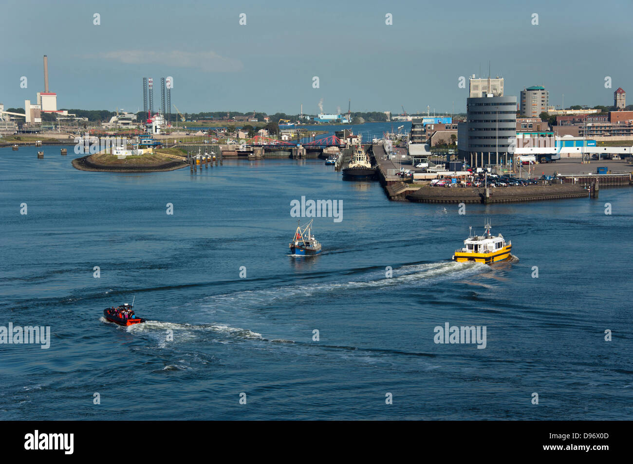Hafen von IJmuiden, Amsterdam, Niederlande, Europa / Port | Hafen, IJmuiden, Amsterdam, Niederlande, Europa Stockfoto