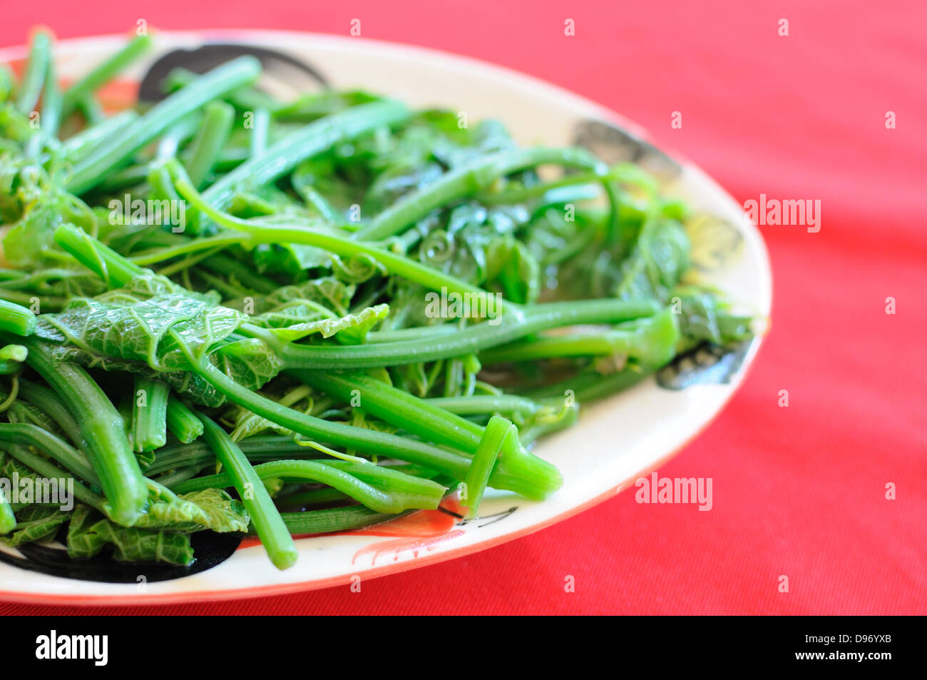 Gemüse unter Rühren braten Stockfoto