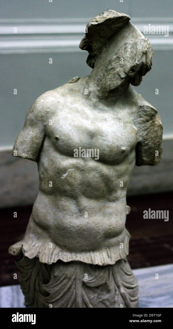 Triton Arterie, (der Sohn von Poseidon) in eine Skulptur von der