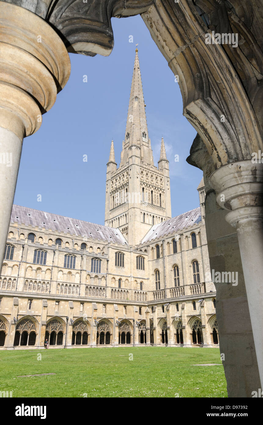 Norwich Kathedrale Norfolk England UK Stockfoto