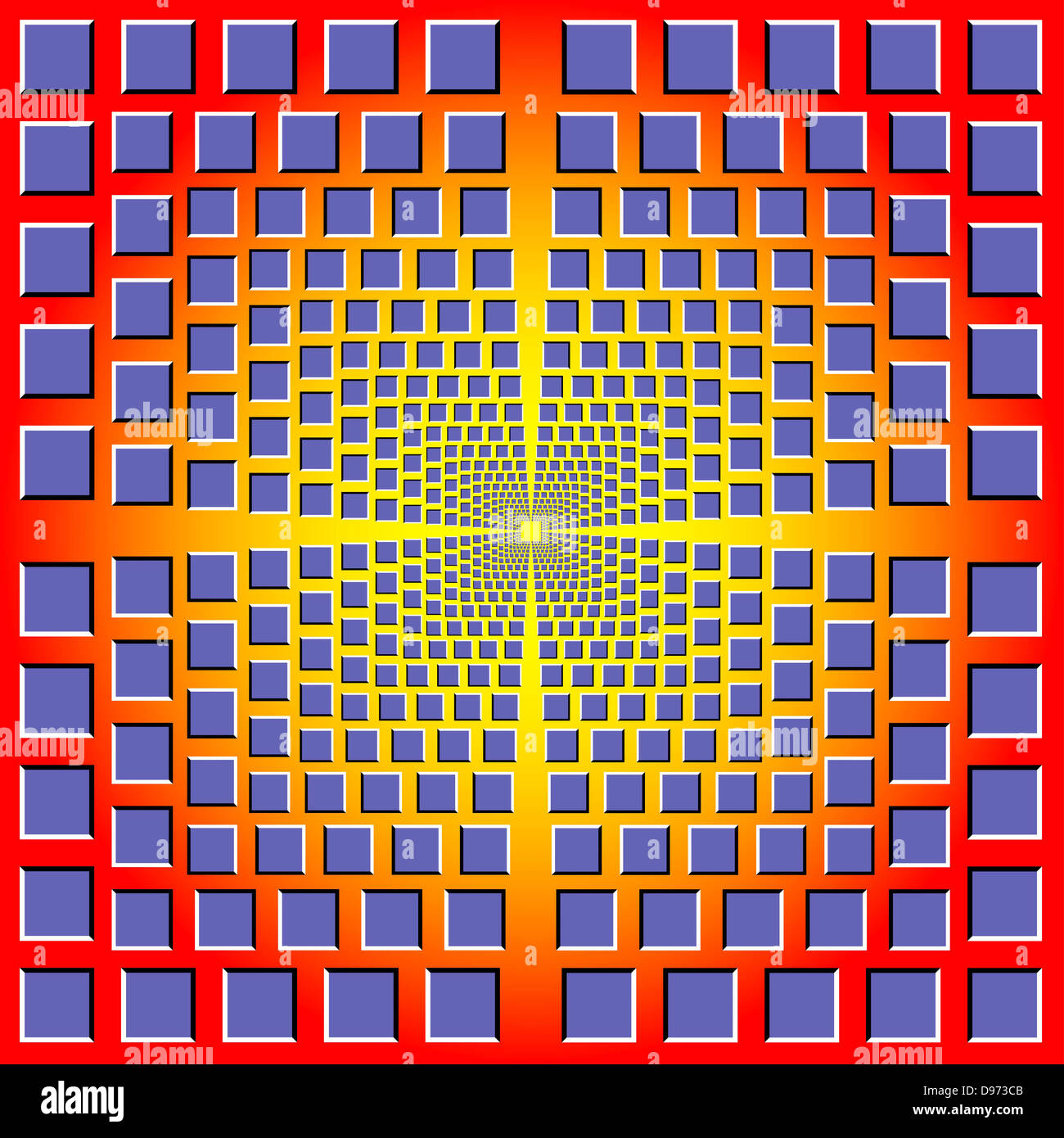 Optische Täuschung-Illustration Stockfoto