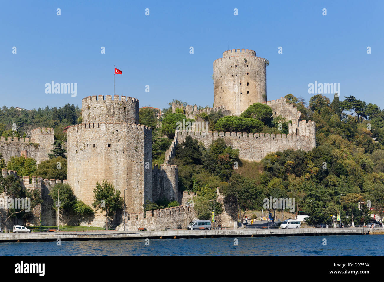 Türkei, Istanbul, Ansicht von Rumeli Festung am Bosporus Stockfoto