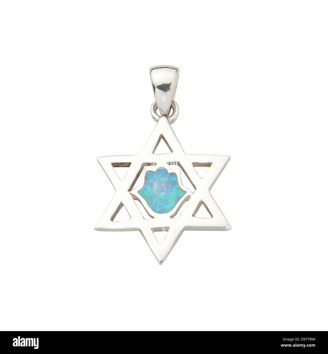 Schöne Silber Anhänger in Islam Religion Symbolform Stockfoto