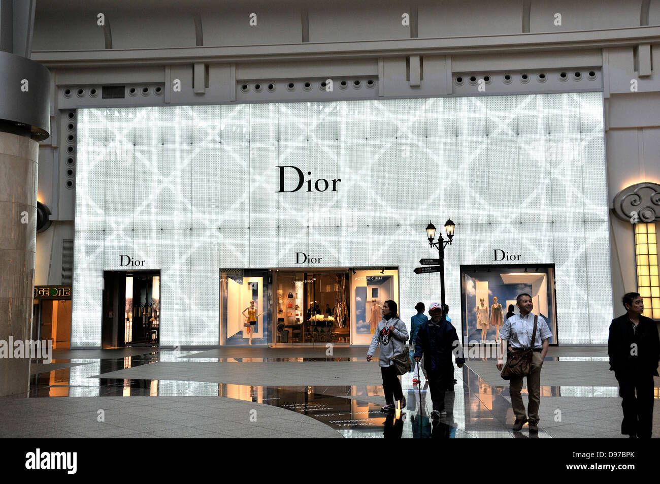 Dior Boutique 101-Tower Einkaufszentrum Taipei Taiwan Stockfoto