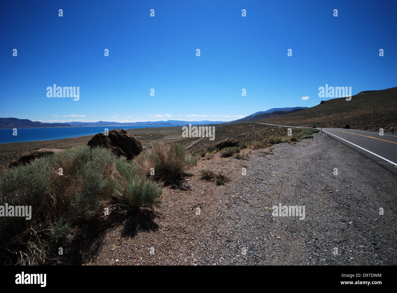 Pyramid Lake Nevada Stockfoto