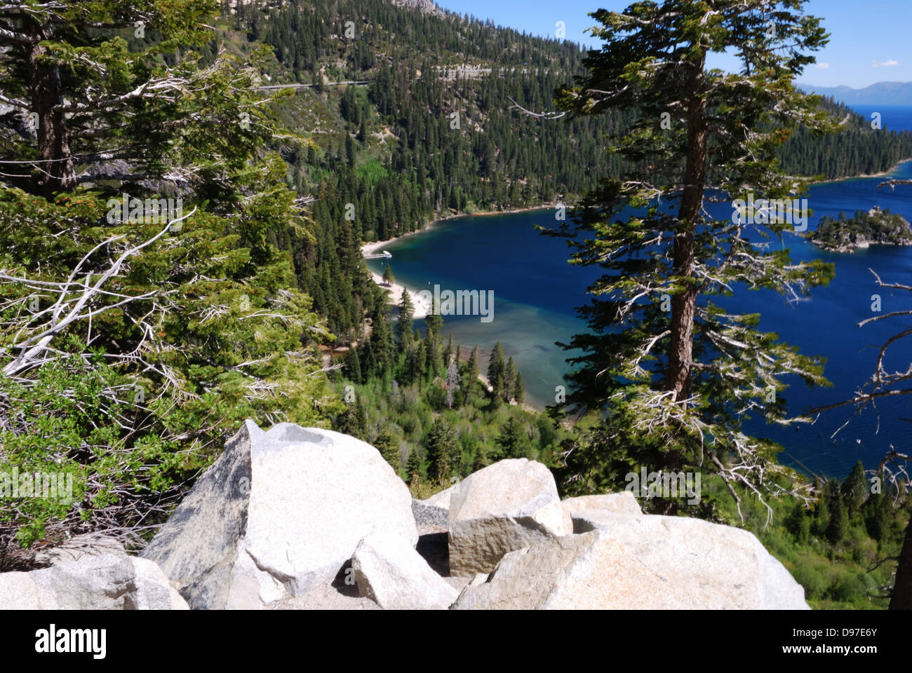 Emerald Bay Lake Tahoe Kalifornien Stockfoto