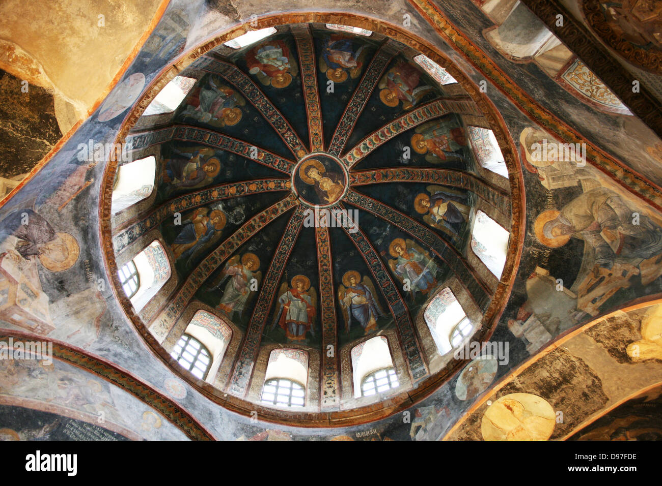 Die Jungfrau und das Kind in Chora-Kirche in Istanbul, Türkei Stockfoto Die Jungfrau und das Kind in Chora-Kirche in Istanbul, Türkei Stockfoto