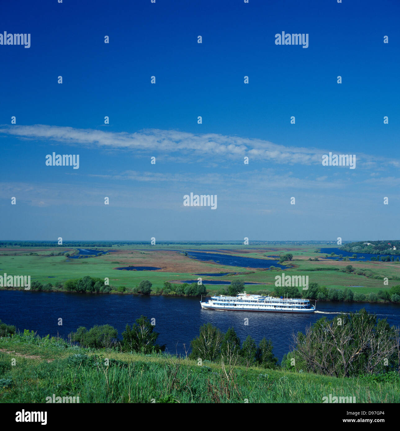 OKA Fluß in der Nähe von alte Rjasan Stockfoto