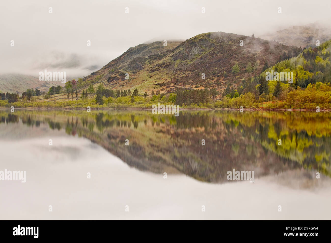 Thirlmere im Lake District an einem noch morgen. Stockfoto