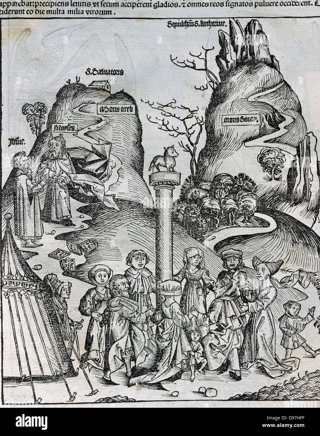 Die nürnberger Chronik (Liber chronicarum) von Hartmann Schedel. 1493. Stockfoto