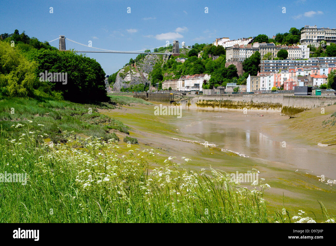 Clifton Suspension Bridge und den Fluss Avon-bristol Stockfoto