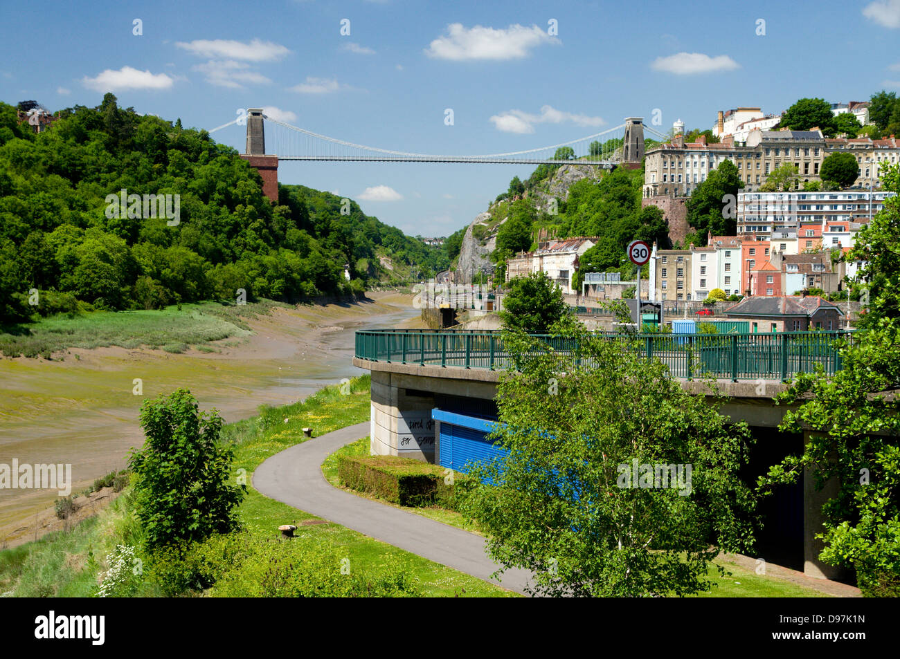Clifton Suspension Bridge und den Fluss Avon-bristol Stockfoto