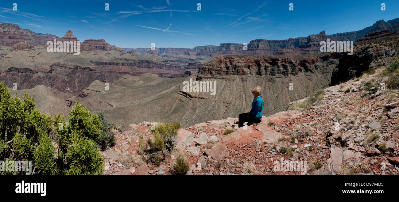 Teile des Grand Canyon National Park, im Horseshoe Mesa, nördlich von Flagstaff, Arizona, USA. Stockfoto