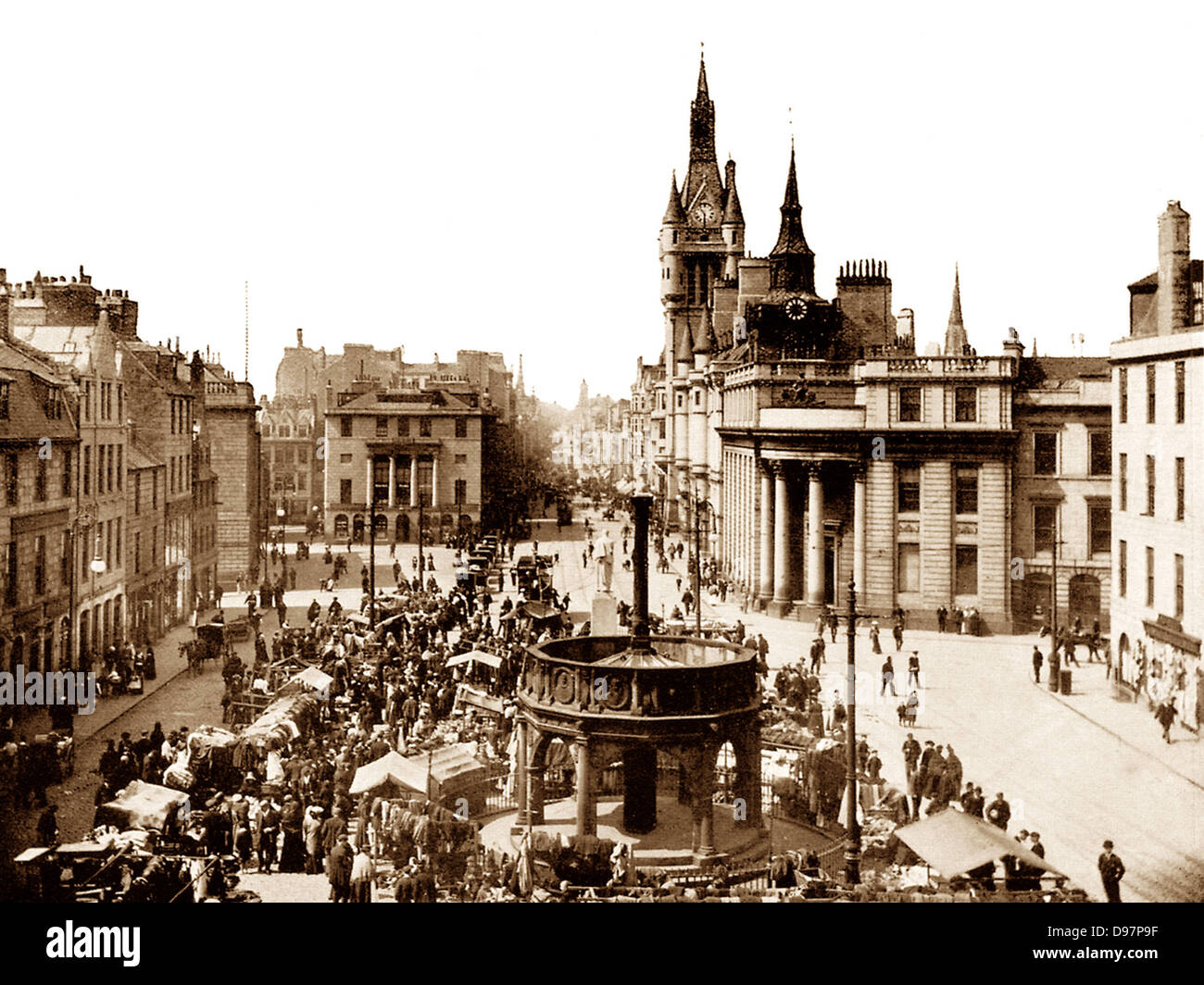 Aberdeen Union Street 1900 Stockfoto