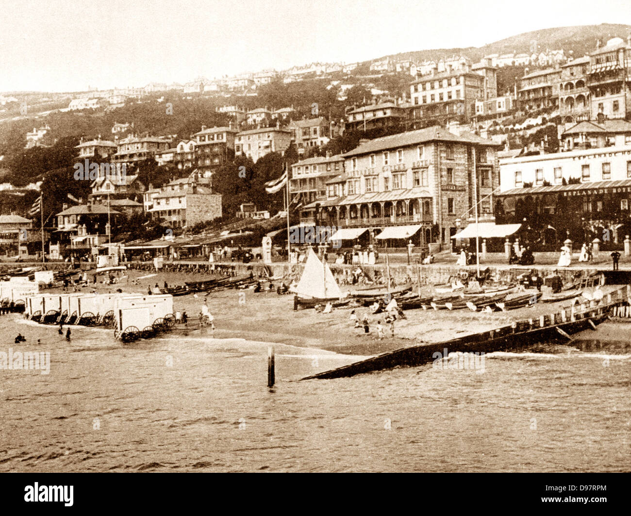 Ventnor Isle Of Wight frühen 1900er Jahren Stockfoto