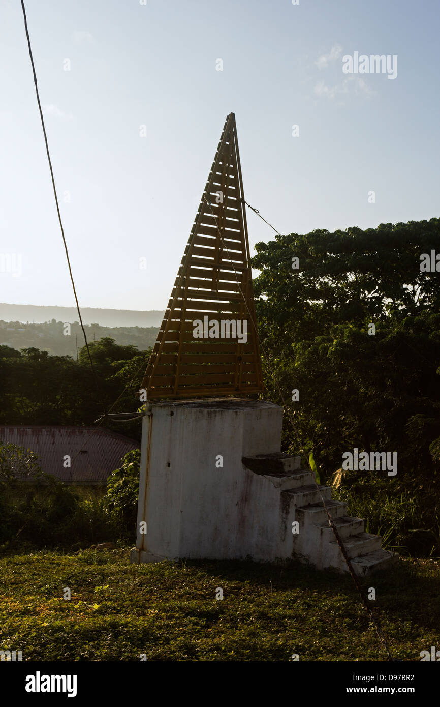 Leichte Station auf dem Hügel Port Vila Stockfoto