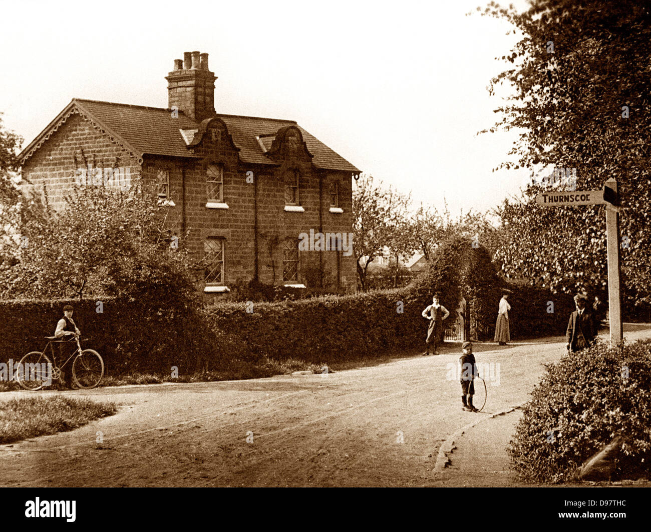 Thurnscoe drei Lane enden 1900 Stockfoto