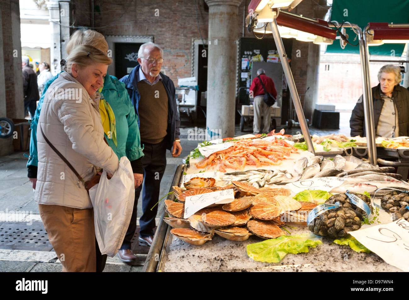 Markt von Rialto, Venedig, Italien Stockfoto