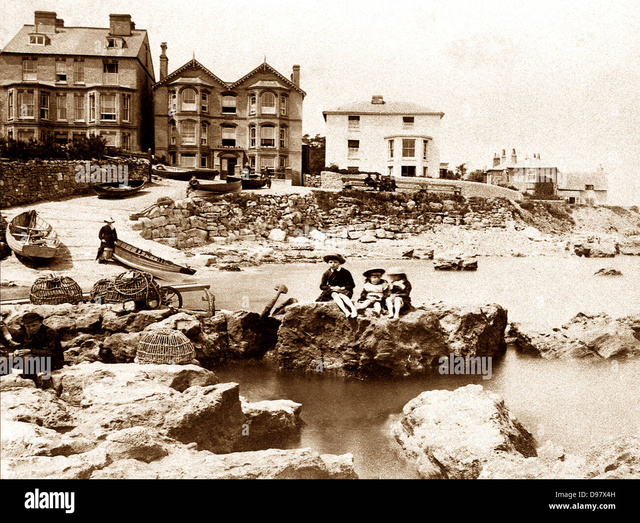 Isle Of Wight Seaview frühen 1900er Jahren Stockfoto