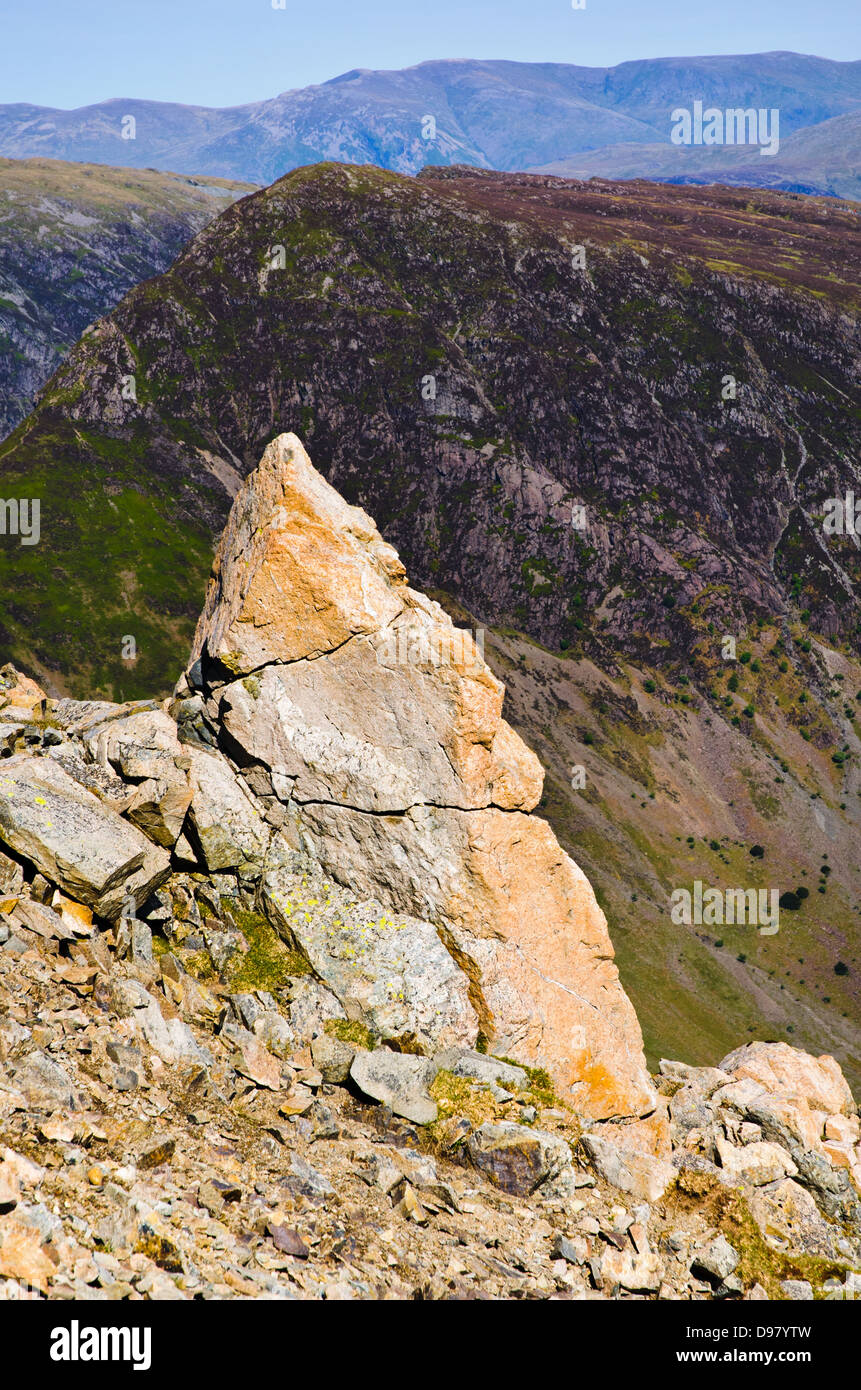 Fleetwith Hecht von hohen Felsen Stockfoto