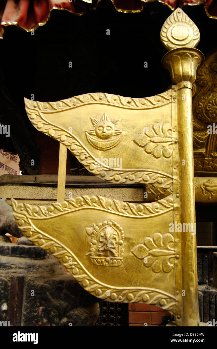 asiatische Asia Kathmandu Nepal religiöse Andenken Symbol Tourismus Tourist vermarkten Stockfoto