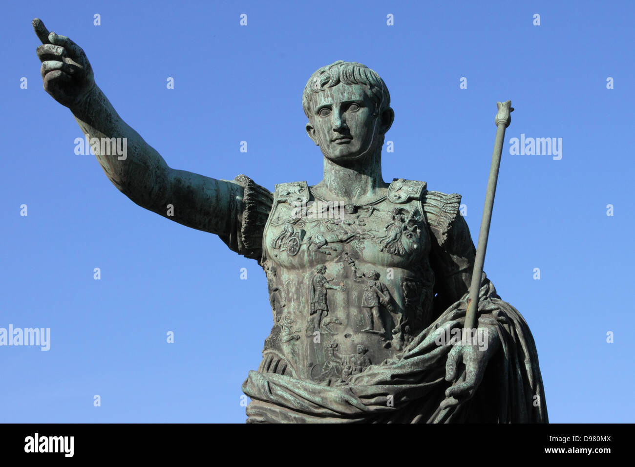 Römischen Kaiser Augustus, Symbol der macht Stockfoto