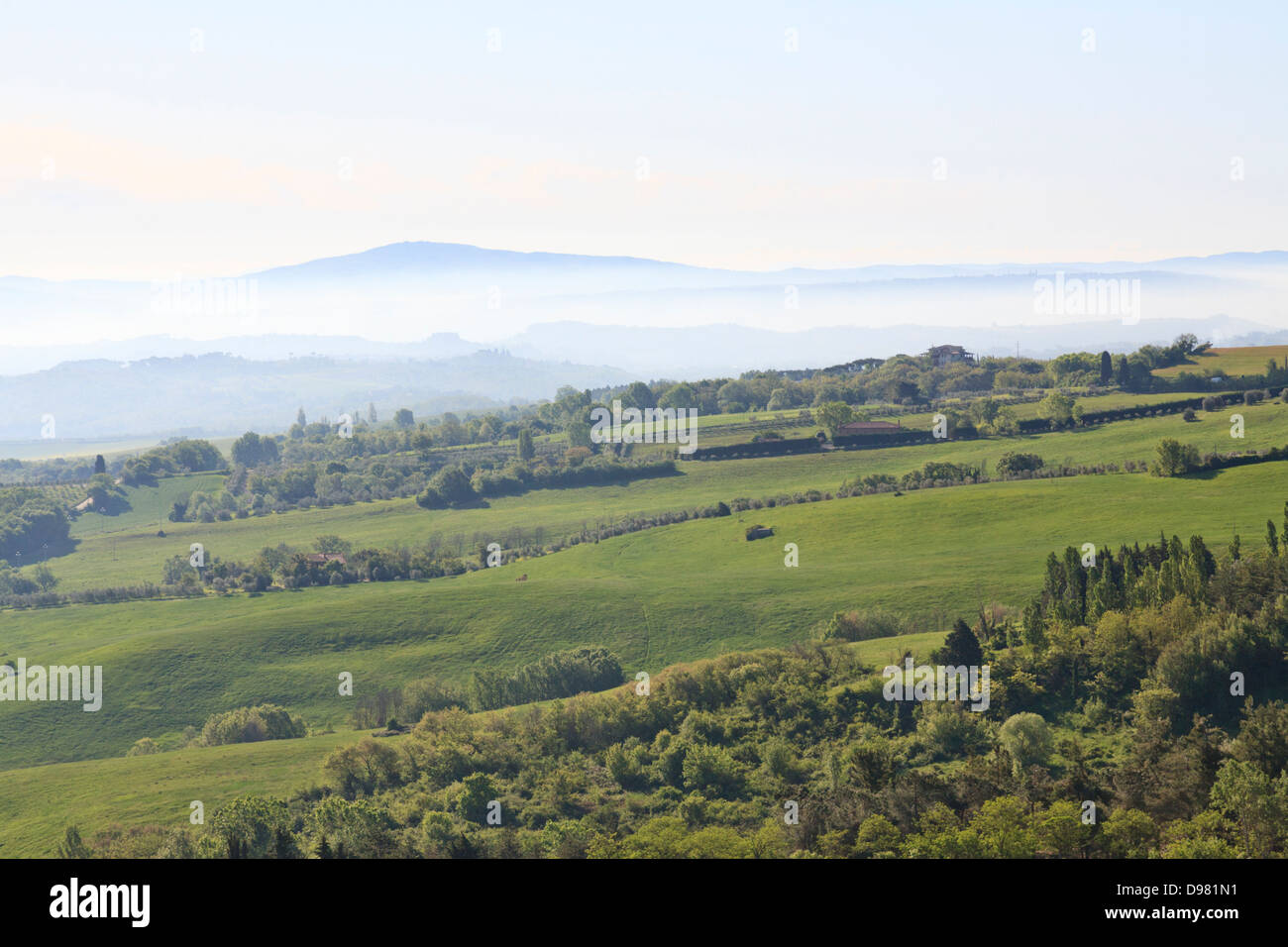Val d ' Orcia, Orcia-Tals, Toskana, Italien Stockfoto