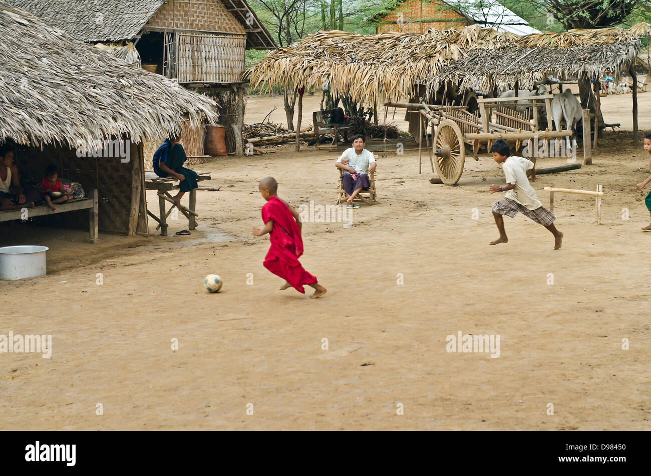 Bagan Landschaft, Burma Stockfoto