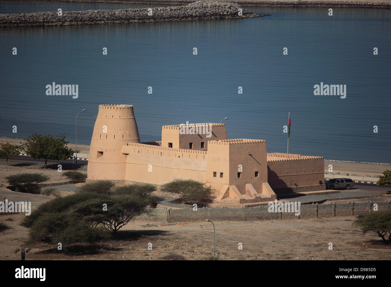 Weg von Bukha, in der Oma Nischen Enklave Musandam, Oman Stockfoto