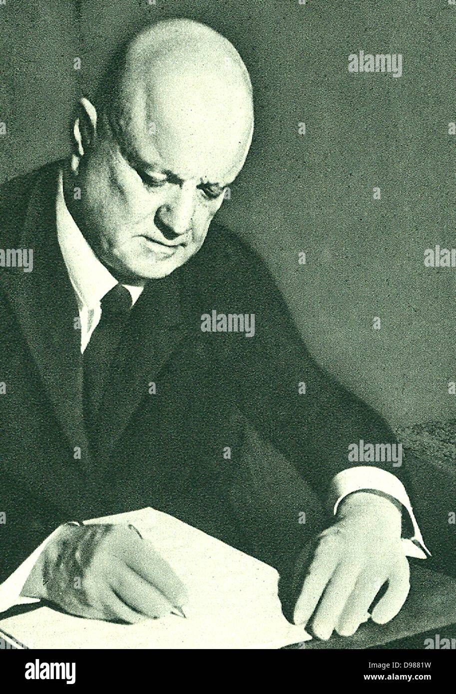 Jan Sibelius (1865-1957), finnischer Komponist Stockfoto