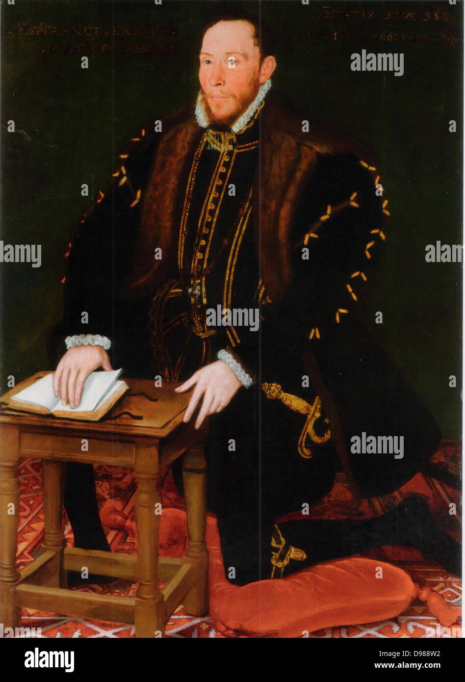 Thomas Percy, 7th Earl of Northumberland (1528-1572) Englischer Adliger, der römisch-katholischen Glaubens. Im Jahre 1569 führte die steigende des Nordens zur Unterstützung von Maria Stuart. Wenn es versagt er floh nach Schottland, sondern wurde auf die Englische übergeben, des Hochverrats für schuldig befunden und enthauptet. Später selig gesprochen, die von der römisch-katholischen Kirche. Stockfoto