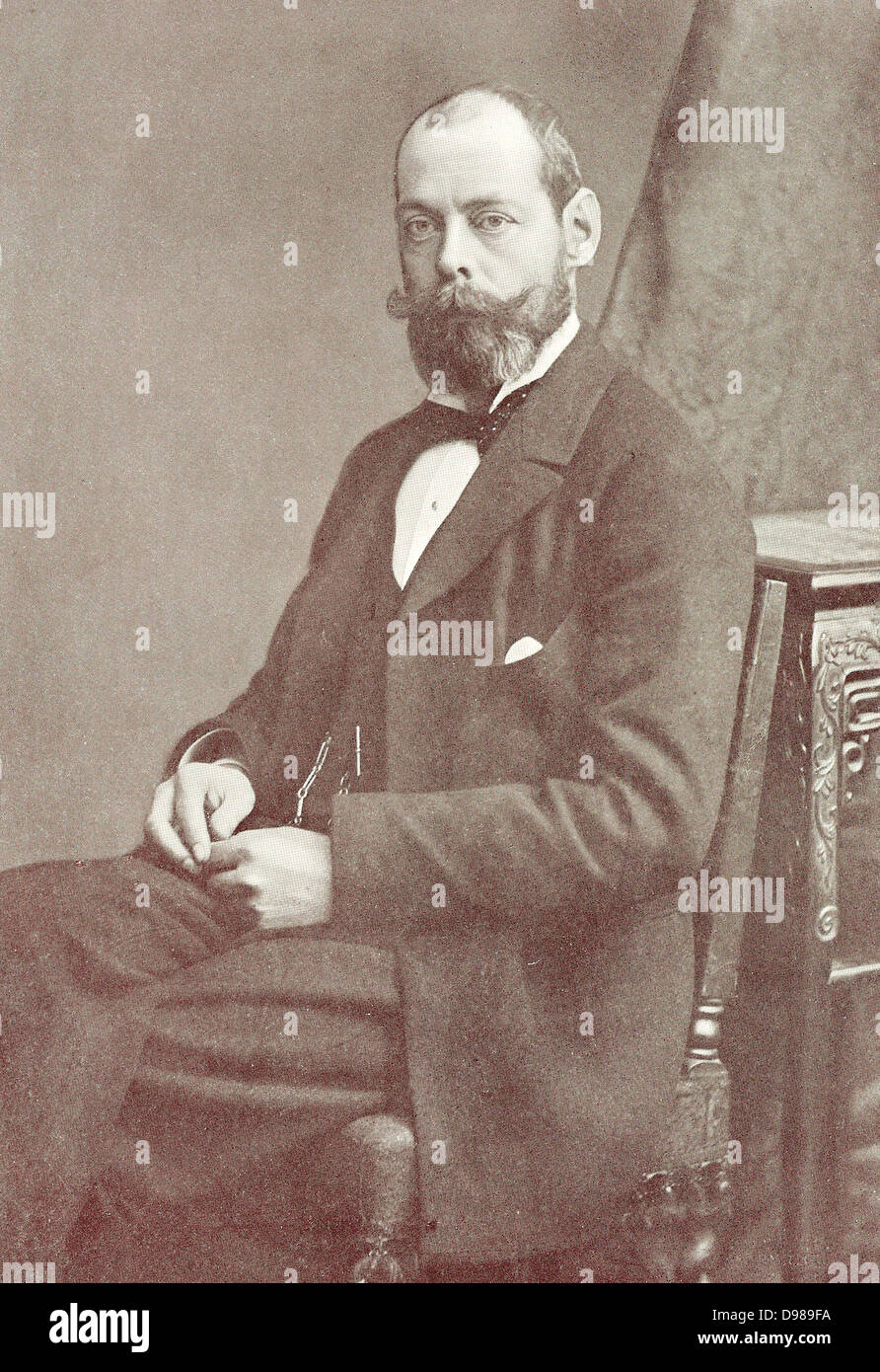 Herrn Randolph Spencer Churchill (1849-1895), englischer Konservativer Politiker. Staatssekretär für Indien 1885, Schatzkanzler 1886. Vater von Winston Churchill. Stockfoto