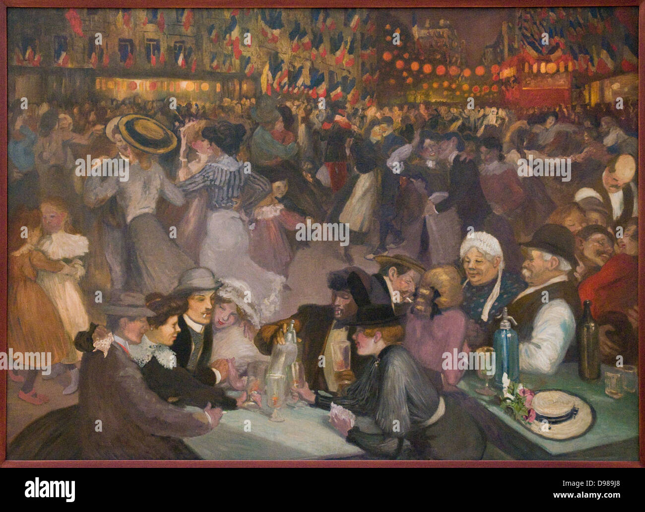 Théophile Alexandre Steinlen 14 Juillet 14 th Juli 1889 Öl auf Leinwand Petit Palais Museum Paris - Frankreich Stockfoto