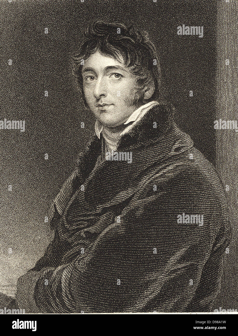 William Lamb, Viscount Melbourne (1779-1849), englischer Staatsmann. Von Queen Victoria, der erste Premierminister. Ehemann von Caroline Lamm. Gravur nach dem Porträt von Thomas Lawrence. Stockfoto