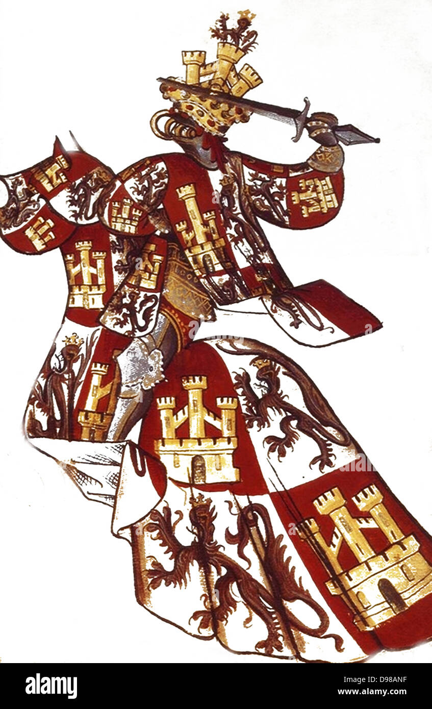 Spanische Ritter 15. Jahrhundert Stockfoto