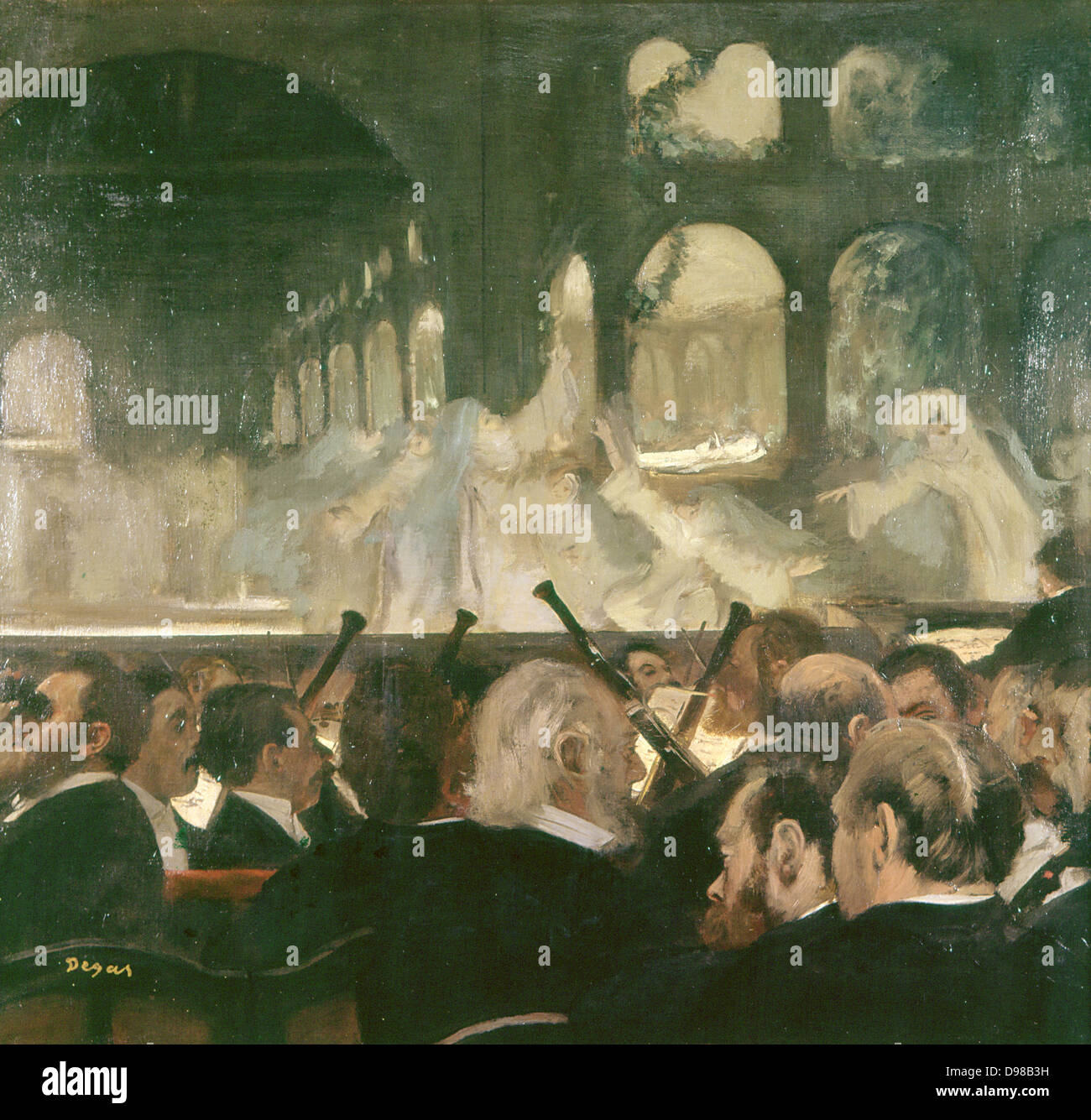 Die Ballettszene aus Meyerbeers Oper "Roberto il Diavolo'', 1876. Edgar Desgas (1834-1917) französischer Impressionisten Maler. Stockfoto