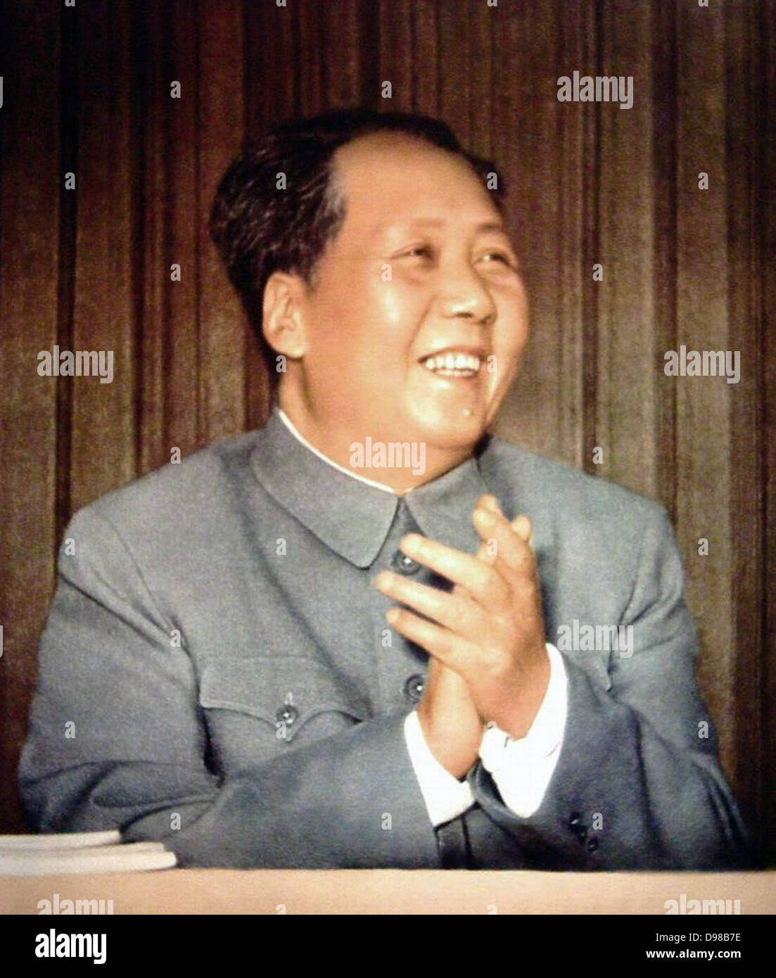 Mao Zedong Dezember 26, 1893 - 9. September 1976) die Chinesischen Revolutionäre, politische Theoretiker und kommunistischen Führer. führte die Volksrepublik China von 949 bis zu seinem Tod im Jahr 1976 Stockfoto