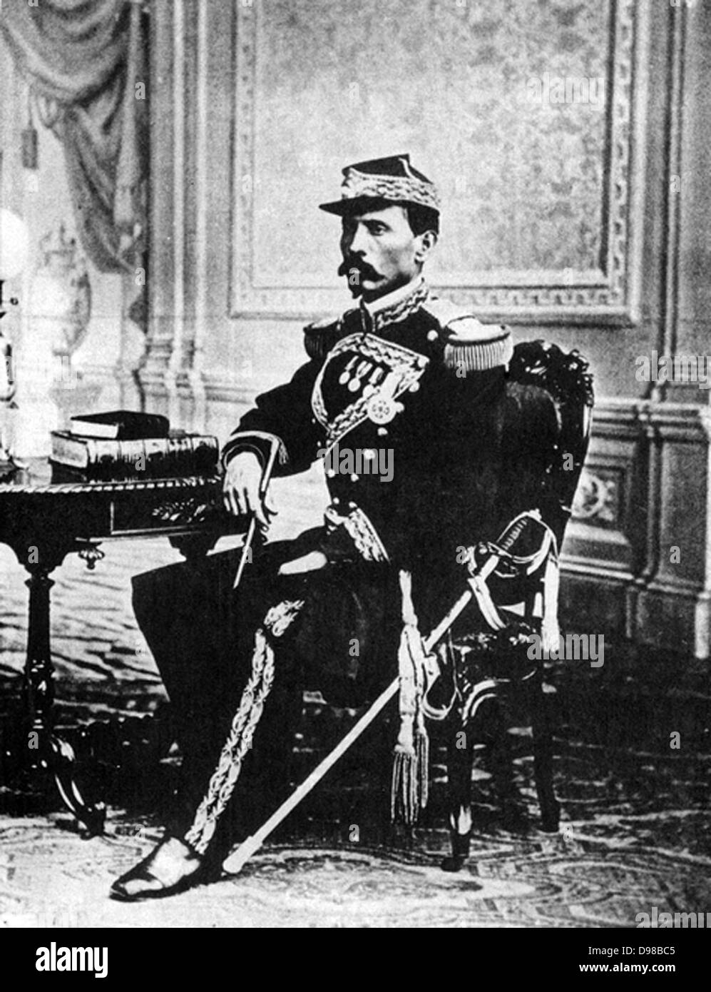 Jose de la Cruz Porfirio Diaz Mori (1830-1915) Mexikanischen liberalen Politiker und Soldaten. Präsident der Republik Mexiko 1877-1880 und 1884-1911. Nach dem Zusammenbruch seines Regimes er nach Frankreich geflohen und starb im Exil in Paris. Stockfoto