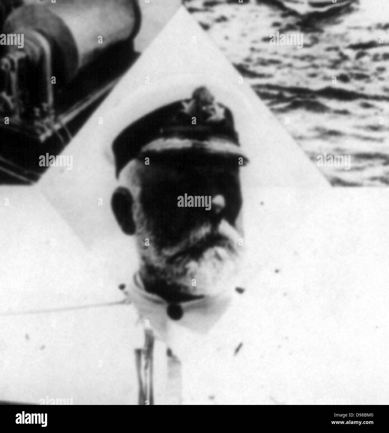 Die große Titanic-Katastrophe-Kapitän Smith von der Titanic 1912 Stockfoto