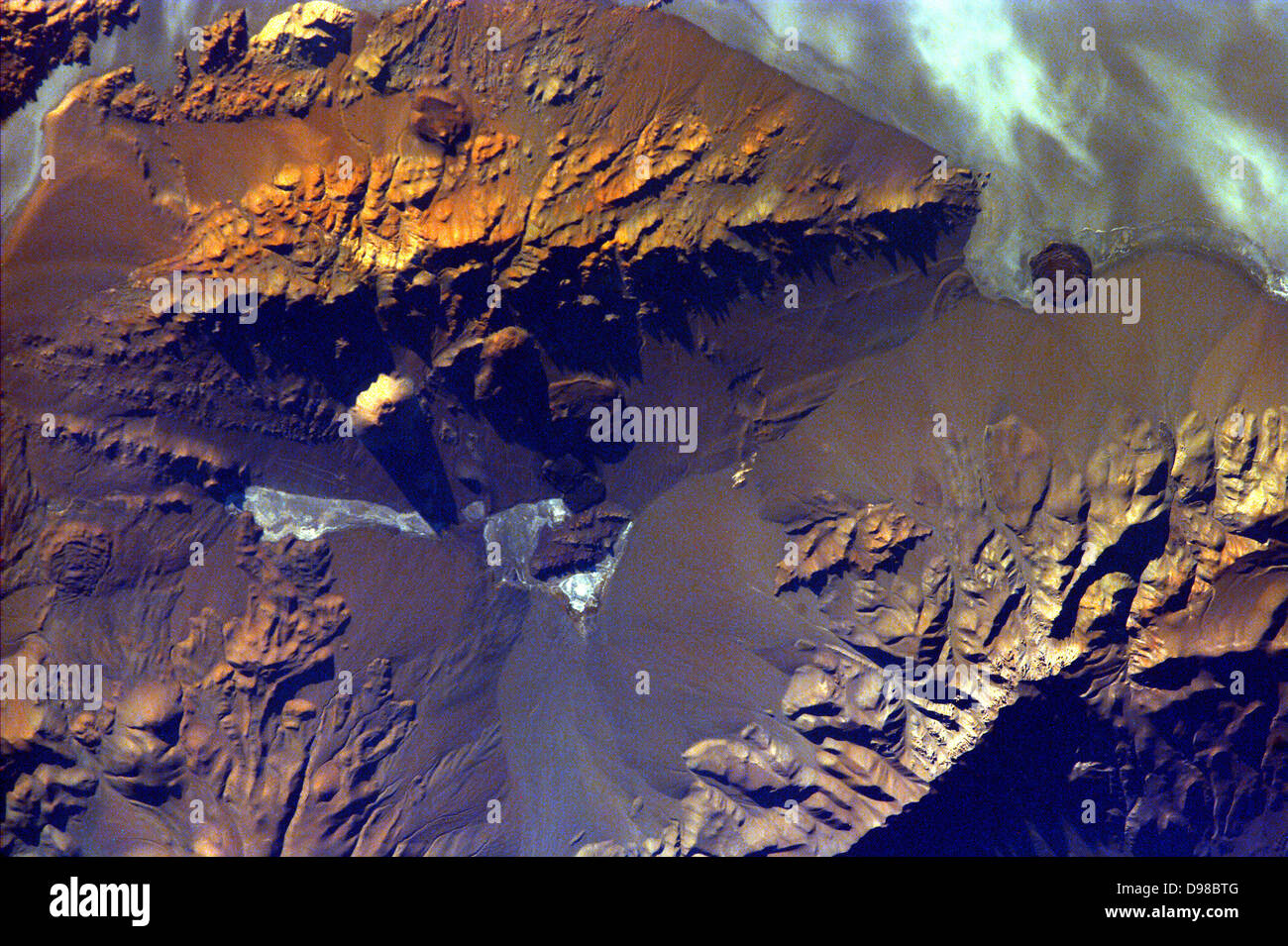 Die Anden sind Teil der südlichen Bergkette gebildet von Subduction Zone Vulkanismus an der konvergenten Grenze des die Stockfoto