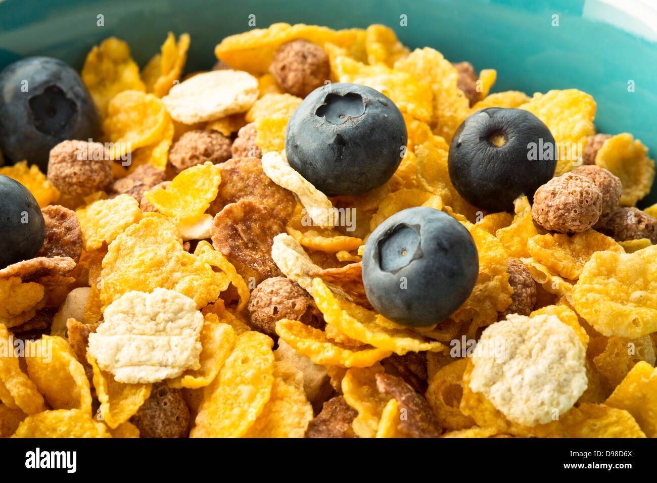 Der gesunde Müsli Bowl, Nahaufnahme Stockfoto