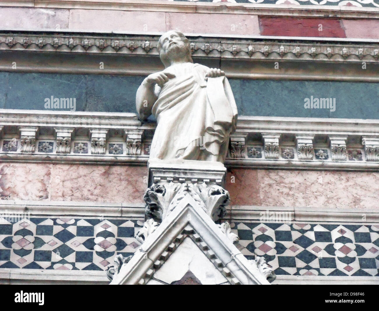 Die Basilica di Santa Maria del Fiore (Englisch: Basilika der Heiligen Maria von der Blume) ist die Kathedrale Kirche von Florenz, Stockfoto