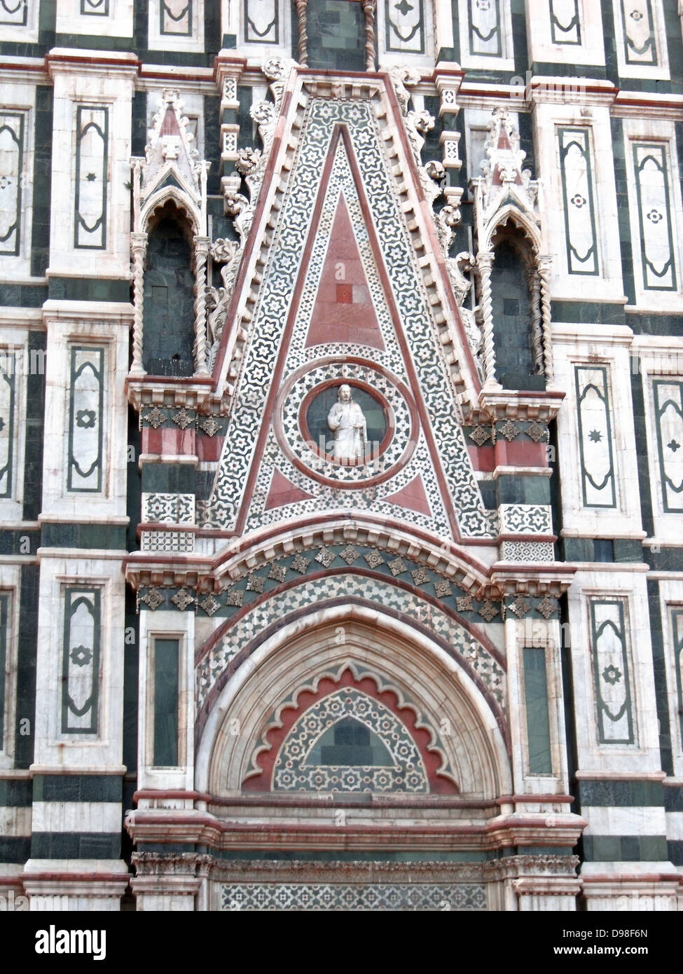 Die Basilica di Santa Maria del Fiore (Englisch: Basilika der Heiligen Maria von der Blume) ist die Kathedrale Kirche von Florenz, Stockfoto