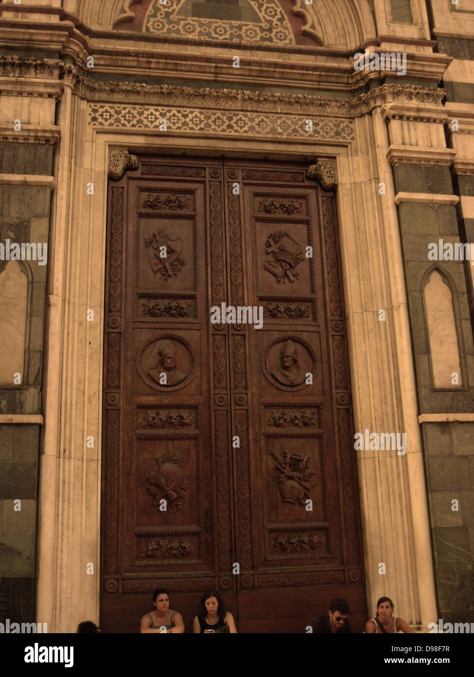 Die Basilica di Santa Maria del Fiore (Englisch: Basilika der Heiligen Maria von der Blume) ist die Kathedrale Kirche von Florenz, Stockfoto