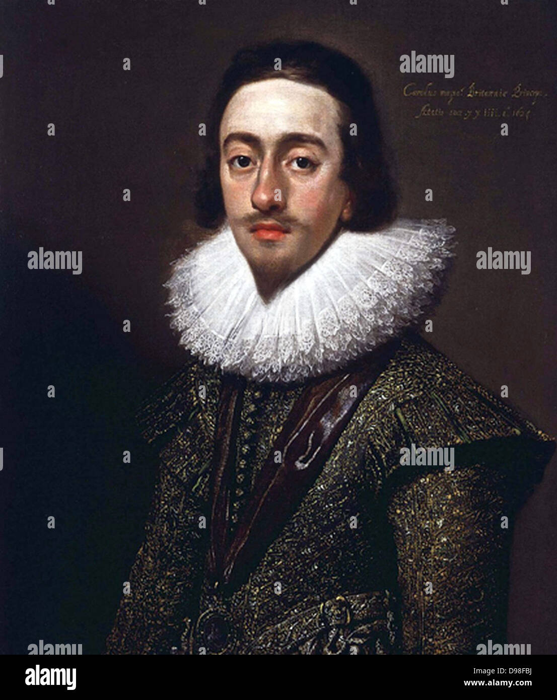 Charles I als Prinz von Wales, 1624 von Mytens Stockfoto