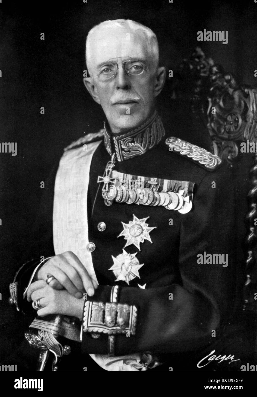 Gustaf V 1858 - 1950) König von Schweden von 1907. Stockfoto